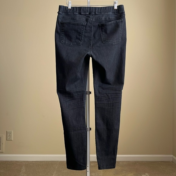 Eileen Fisher - Stretch Pull-On Jeans in Faded Black Denim - Size S - Picture 2 of 7